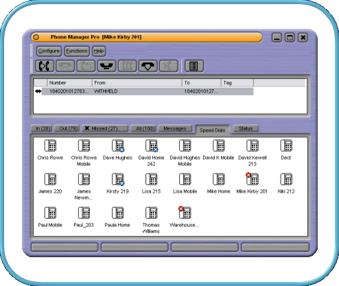 PC based phone manager pro software for the Avaya IP Office